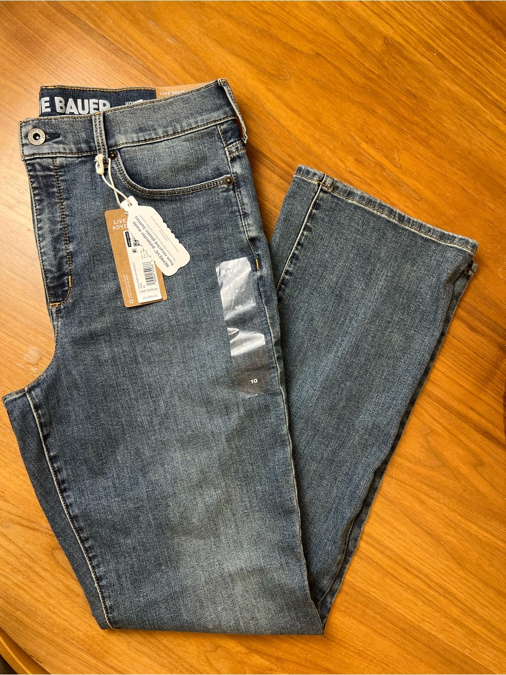 Eddie Bauer Voyager High-Rise Bootcut, Women’s Mid Wash Blue Jeans Size 10